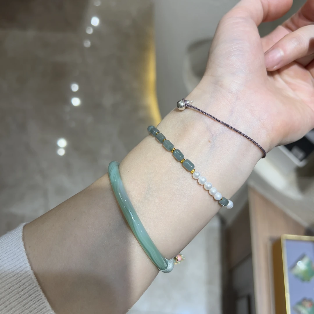 925银手链 阿腾莎银饰 手链 绿动主义 百搭小众原创手工手链