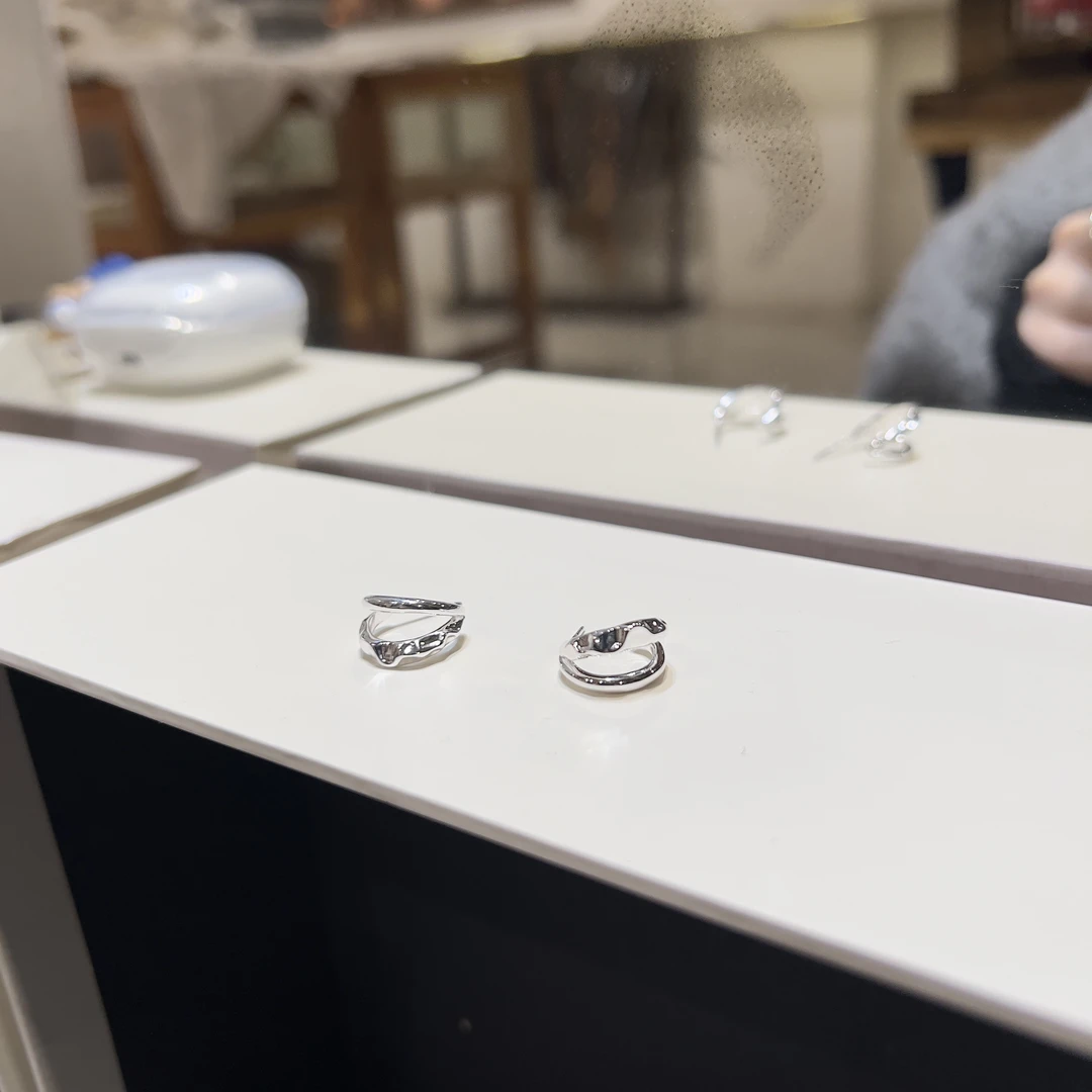 925银耳饰 耳环 二二 气质百搭 小巧精致 925银耳环