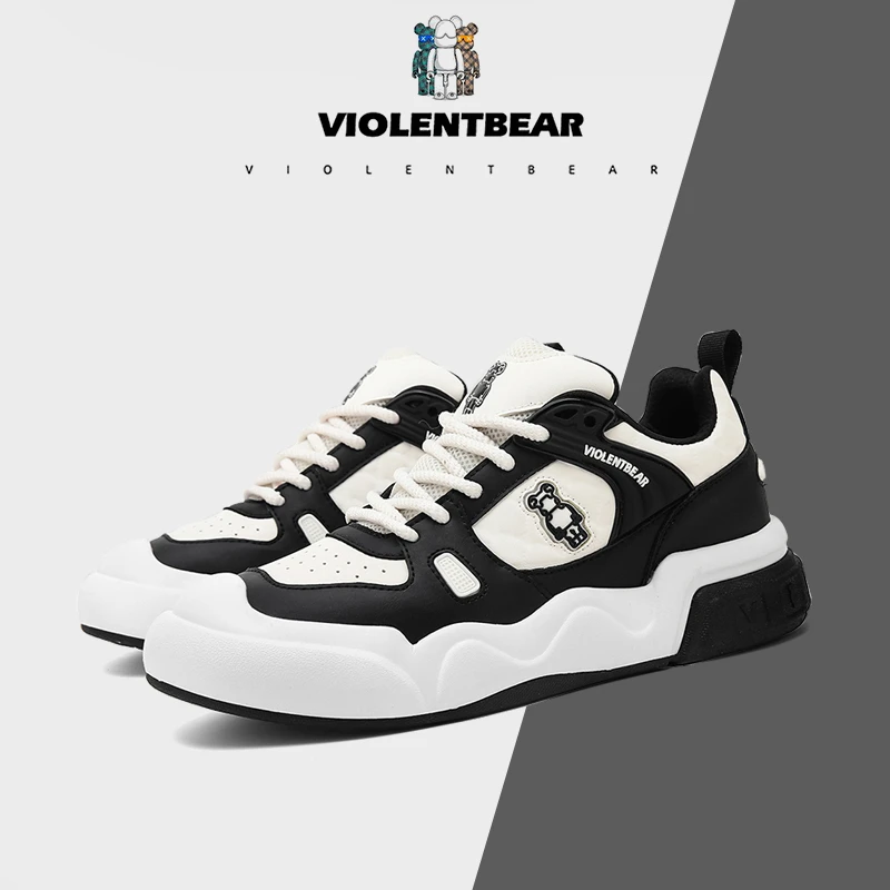 Violentbear/暴力熊新款轻奢时尚ins休闲百搭情侣低帮板鞋24001