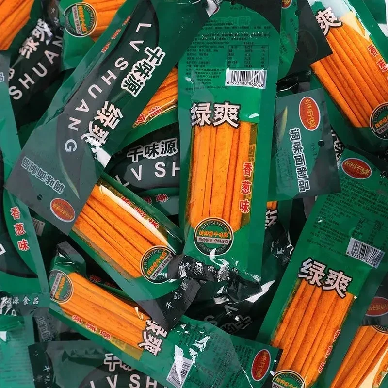 千味源绿爽辣条辣片辣棒8090儿时校园怀旧小零食小包装童年零食