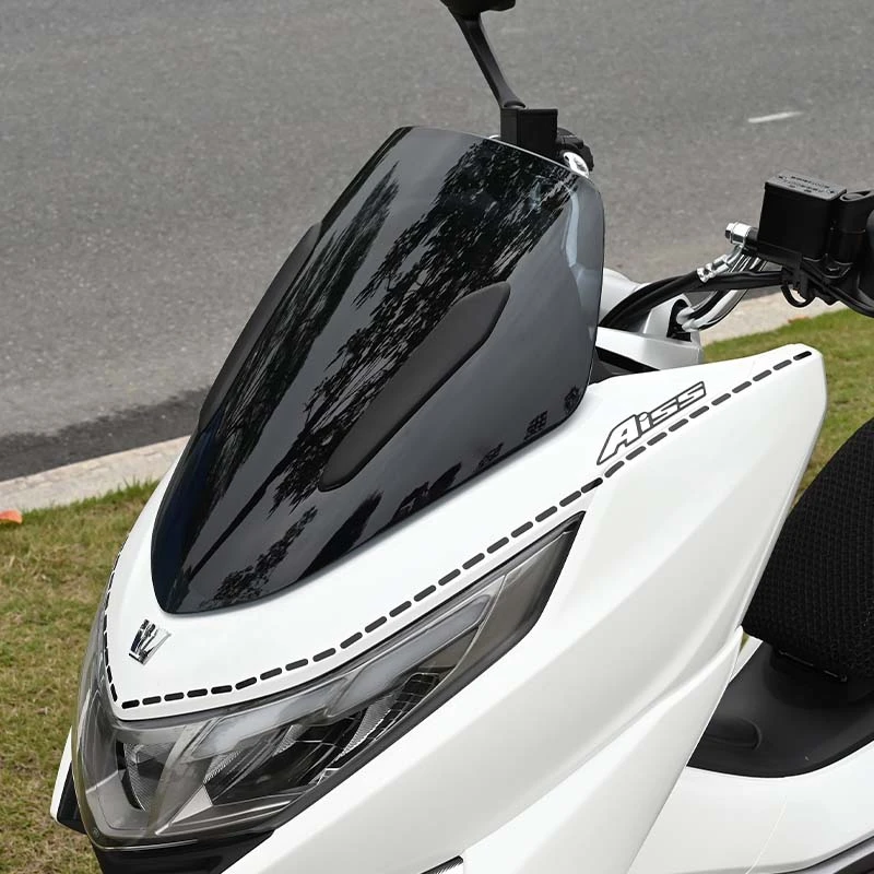 虚线车贴DIY线条装饰反光贴电动摩托机车身缝纫针迹贴花贴纸黑白