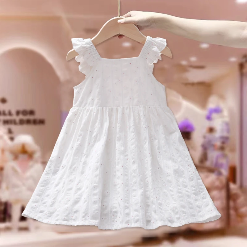 女童吊带裙夏装2024新款宝宝洋气裙子韩版女孩夏季儿童碎花连衣裙