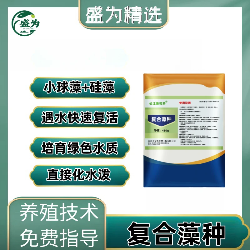 复合藻种(小球藻+硅藻）快速培育黄绿色水质 藻种遇水快速复活