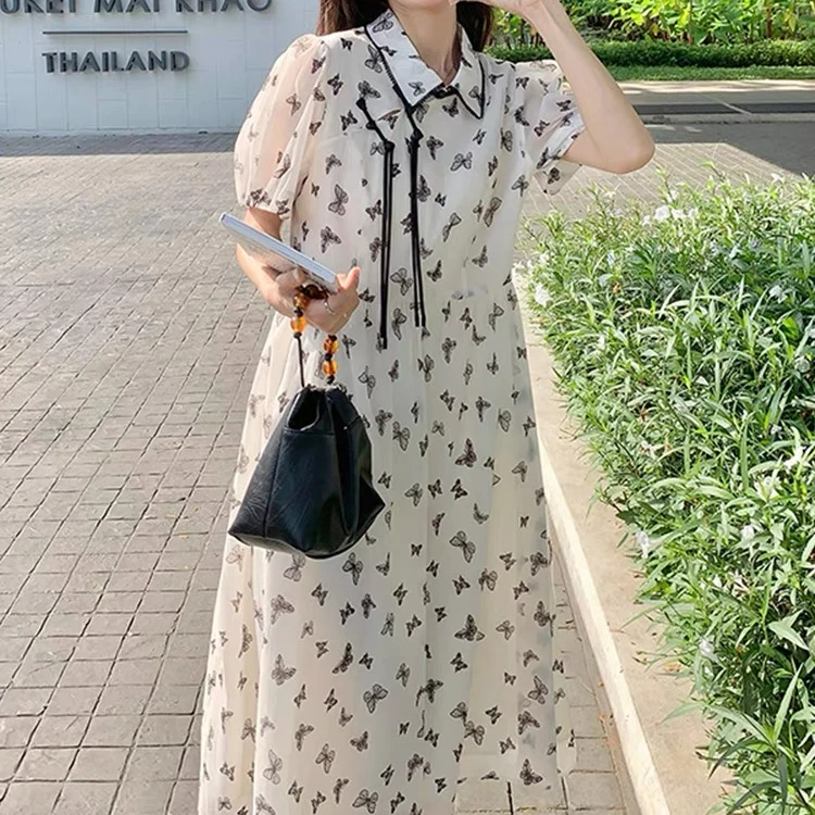 【庄周梦蝶】300斤大码胖mm女装新中式国风连衣裙气质旗袍2024新款