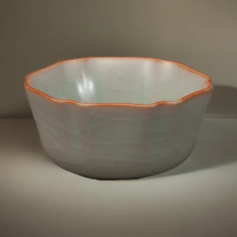 柏采窑冰裂粉青BR-114BX(四代)茶杯冰裂纹茶杯茶具手工陶瓷品茗杯