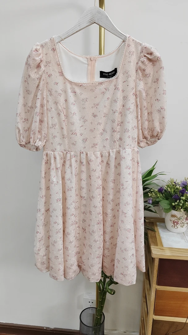 【12】【滢子家】法式收腰温柔复古小众方领裙