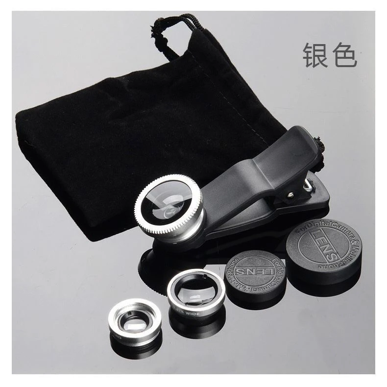 手机拍照神器镜头特效自拍配件外置摄像头广角微距鱼眼三合一套装