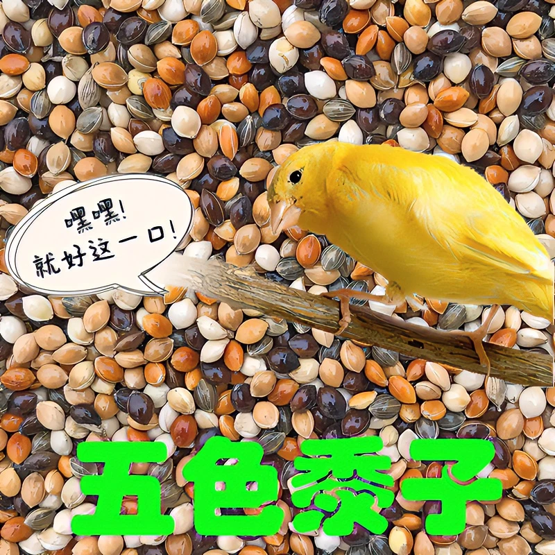 玄凤虎皮牡丹中小型鹦鹉粮五色黍子混合饲料鸟食文鸟玉鸟鸟粮包邮