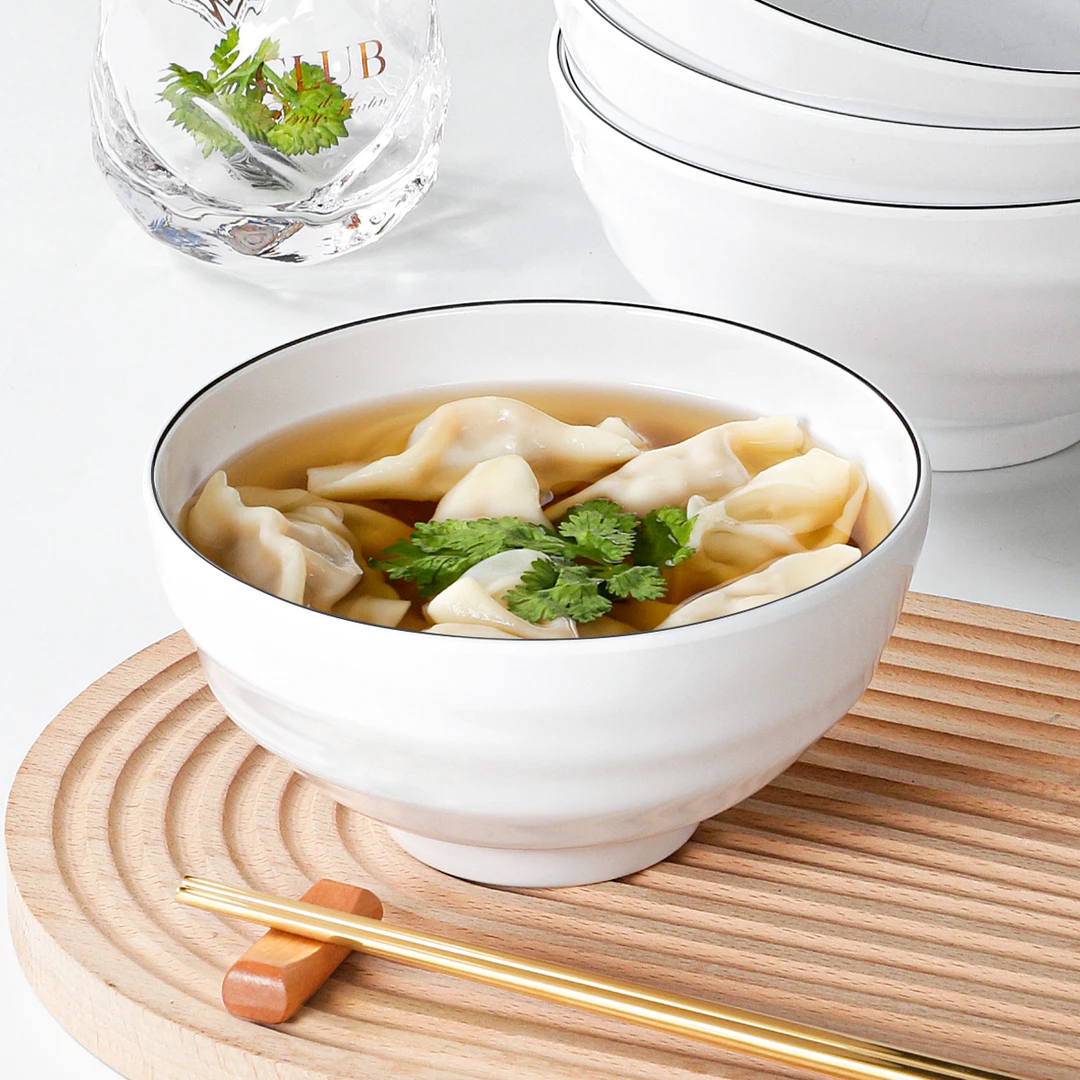 五毫美密胺餐具面碗商用汤粉汤面米线碗饺子水饺云吞汤碗面馆专用