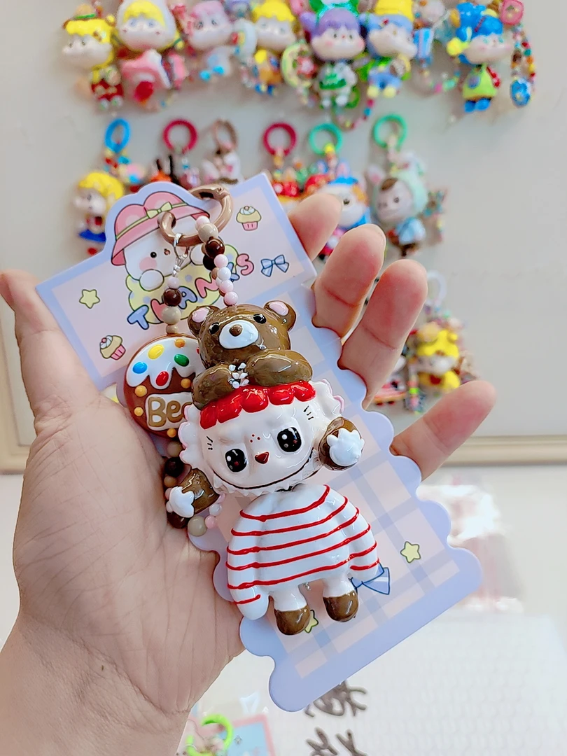 兔兔酱家卡通项链 耳钉 手机链 手链