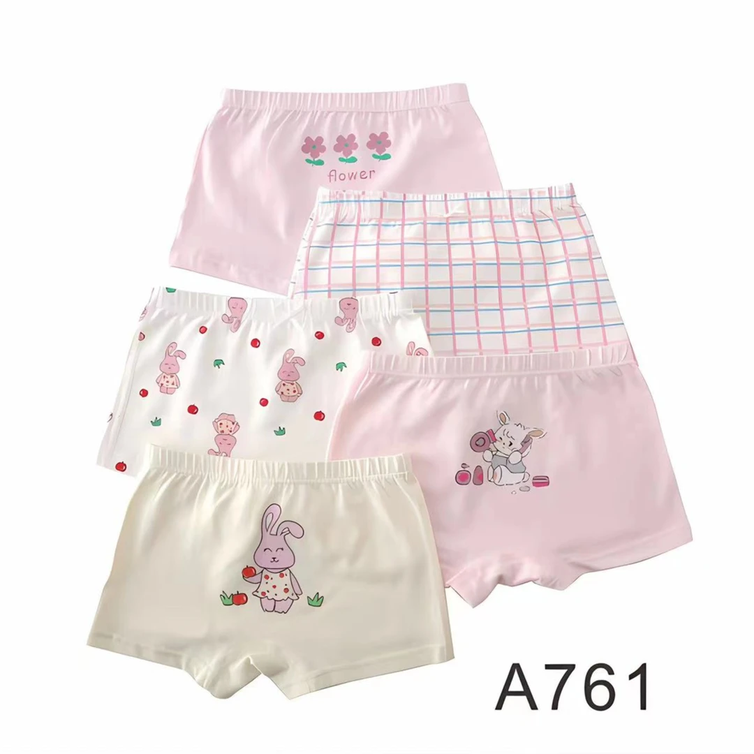 huanxiongzhenzhang/浣熊镇长女童卡通纯棉透气舒适5条装