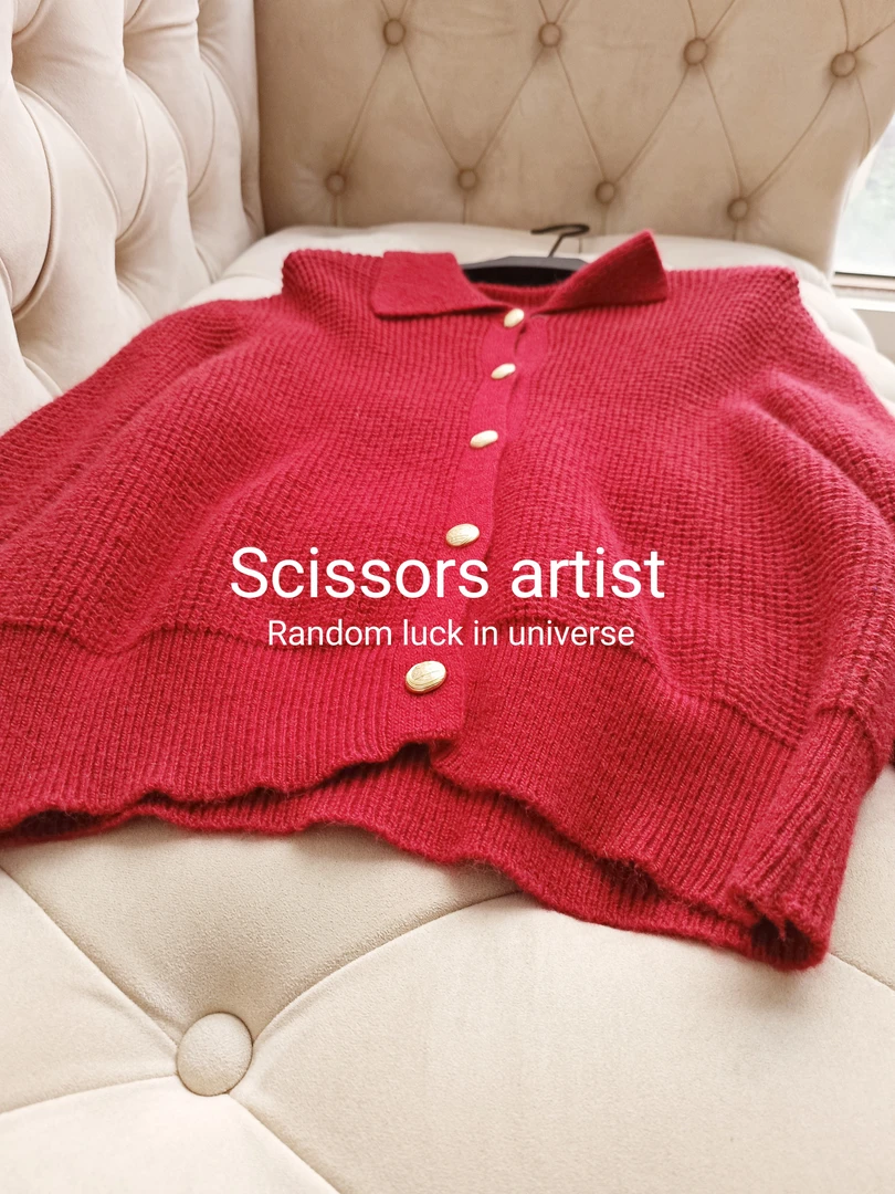 【Scissors artist】高端设计师走秀女装毛衣0683