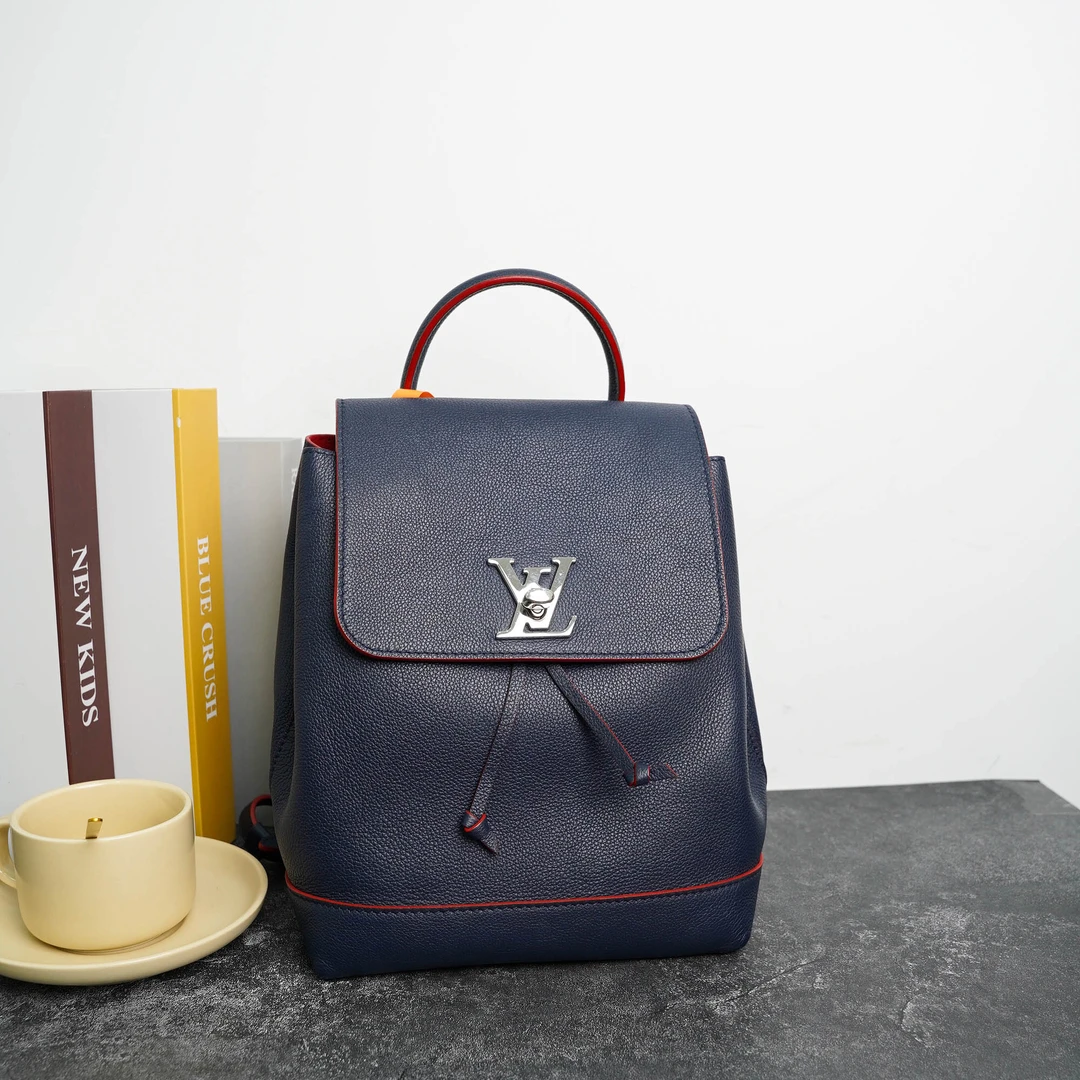 95新 LouisVuitton/路易威登 蓝色双肩包/hs00716