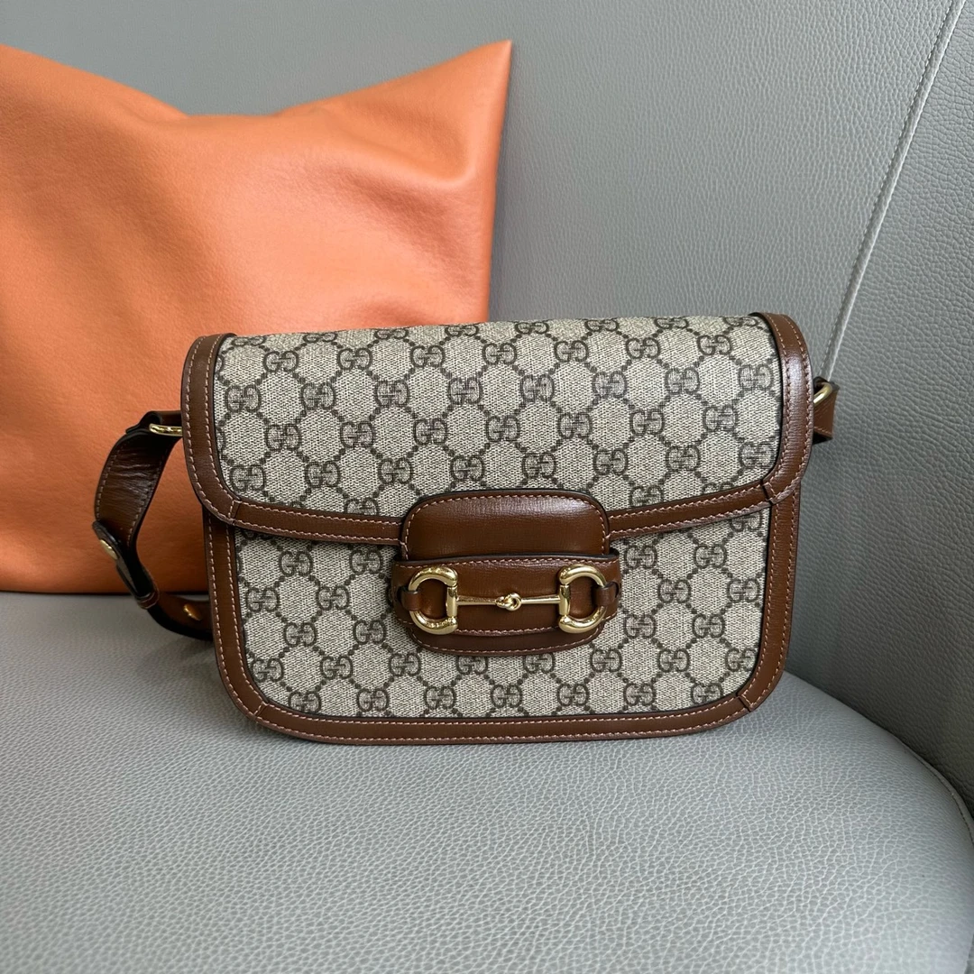 95新 GUCCI/古驰 1955马鞍斜挎包      HS00795
