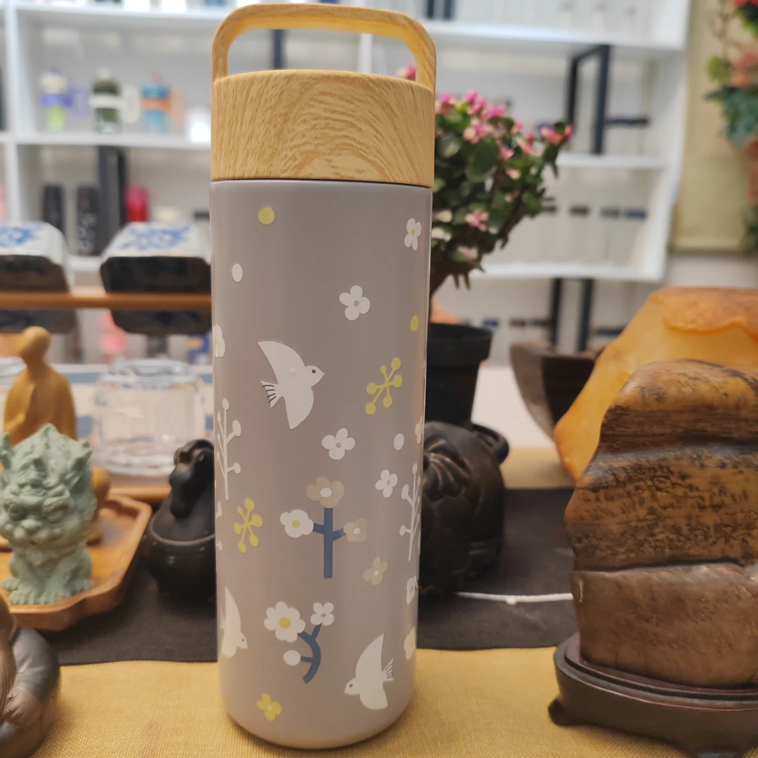 【哈富家】百鸽吉祥图设计高颜值直饮水杯保温杯学生成人杯