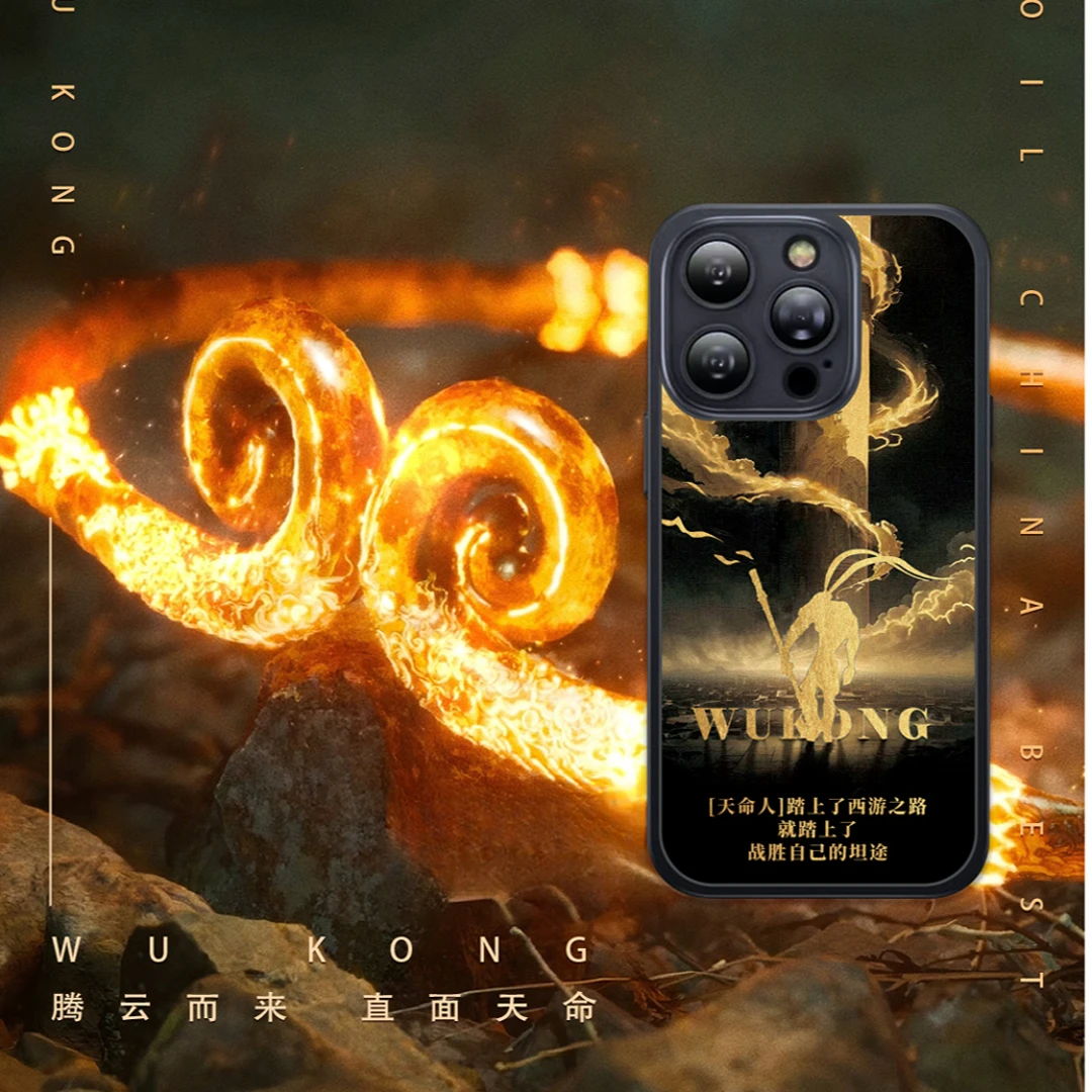 金陵金箔悟空黄金手机国潮壳游戏玩家西游记大圣安卓iphone手机壳