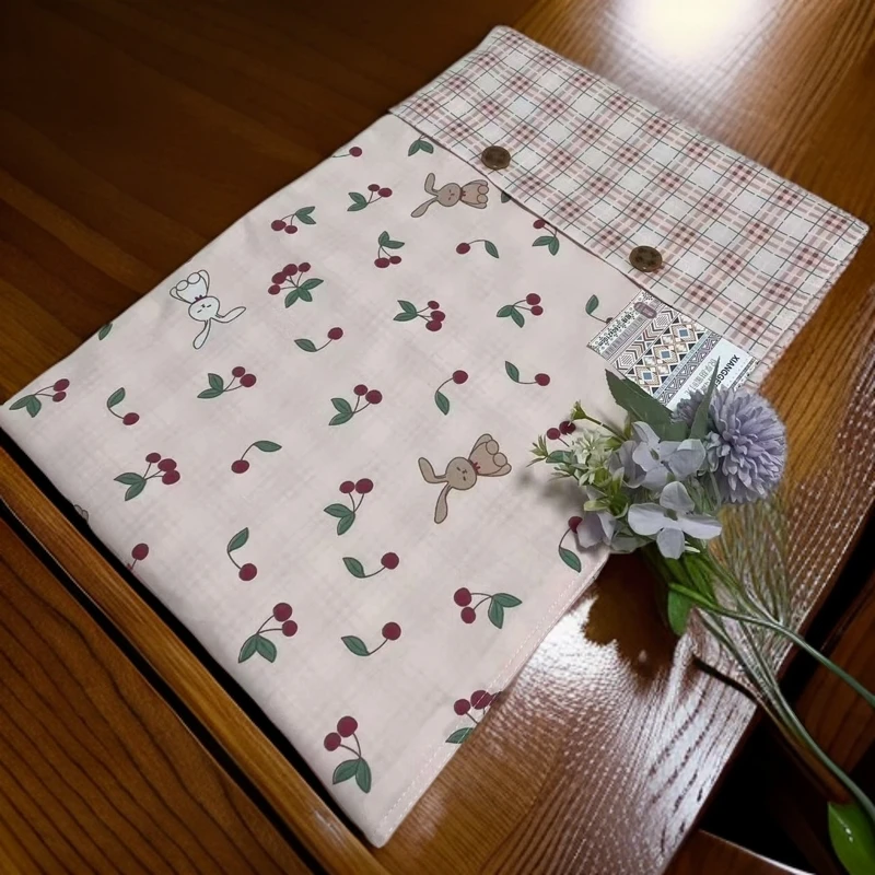 【樱桃兔】纯棉纽扣单人被罩 1.6*2.1米四季全棉精梳棉AB版单人被套