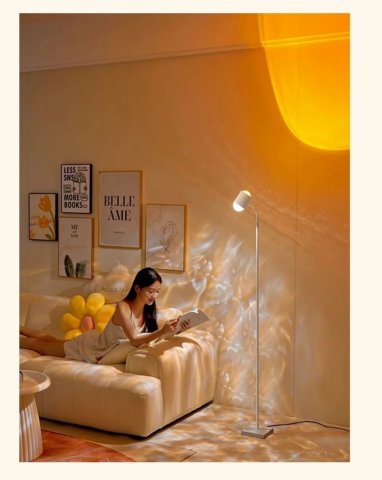 水波纹氛围灯背景装饰夕阳落日灯