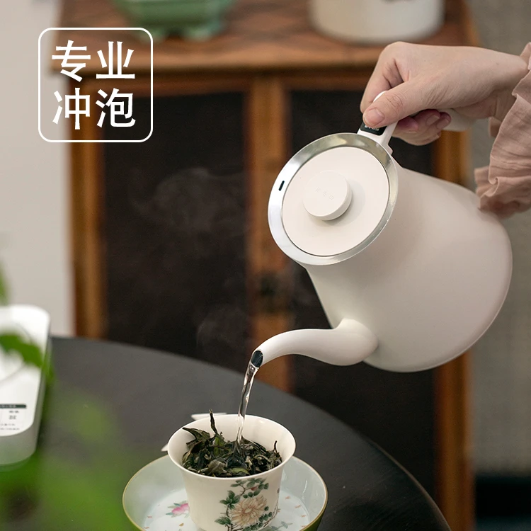 茶小白厂家小白壶二代底部上水控温保温家用泡茶专用烧水壶全自动