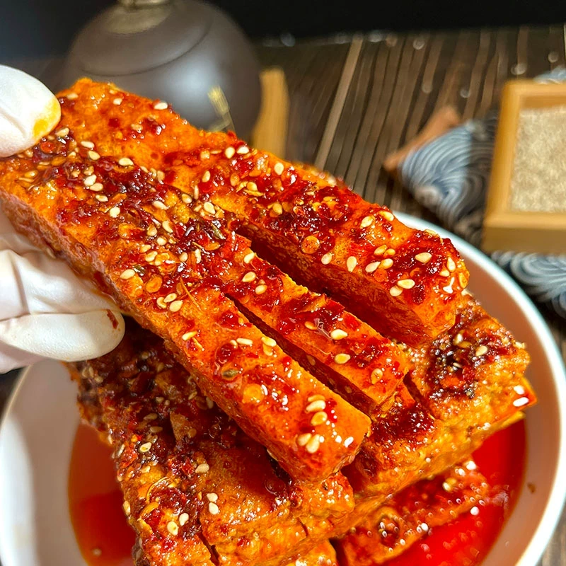 【10包兰花干直播间福利】虎皮兰花干豆腐干辣条休闲零食小吃香干