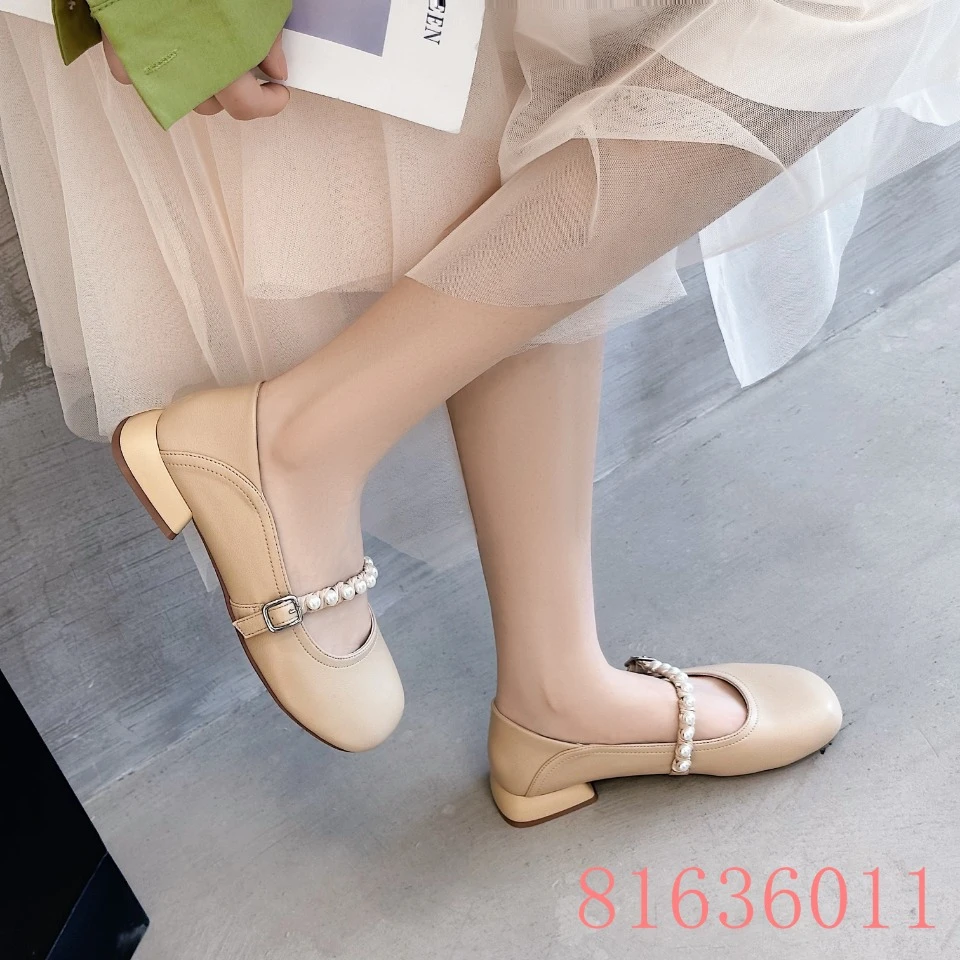 TALIA/特丽雅时尚百搭软底复古玛丽珍平底秋季浅口单鞋81636011