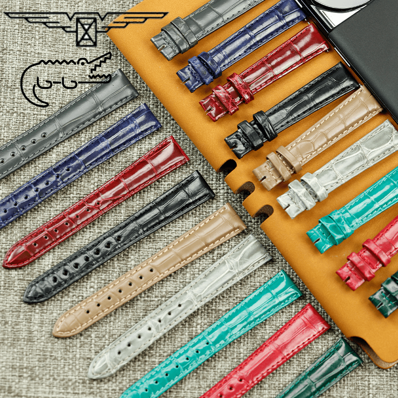 适配女士浪琴黛绰维纳鳄鱼皮表带名匠真皮男戴卓维纳L5表带鳄鱼皮