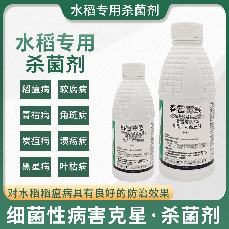 2%春雷霉素水稻专用杀菌剂稻瘟病药水稻病全治纹枯病叶枯病稻曲病