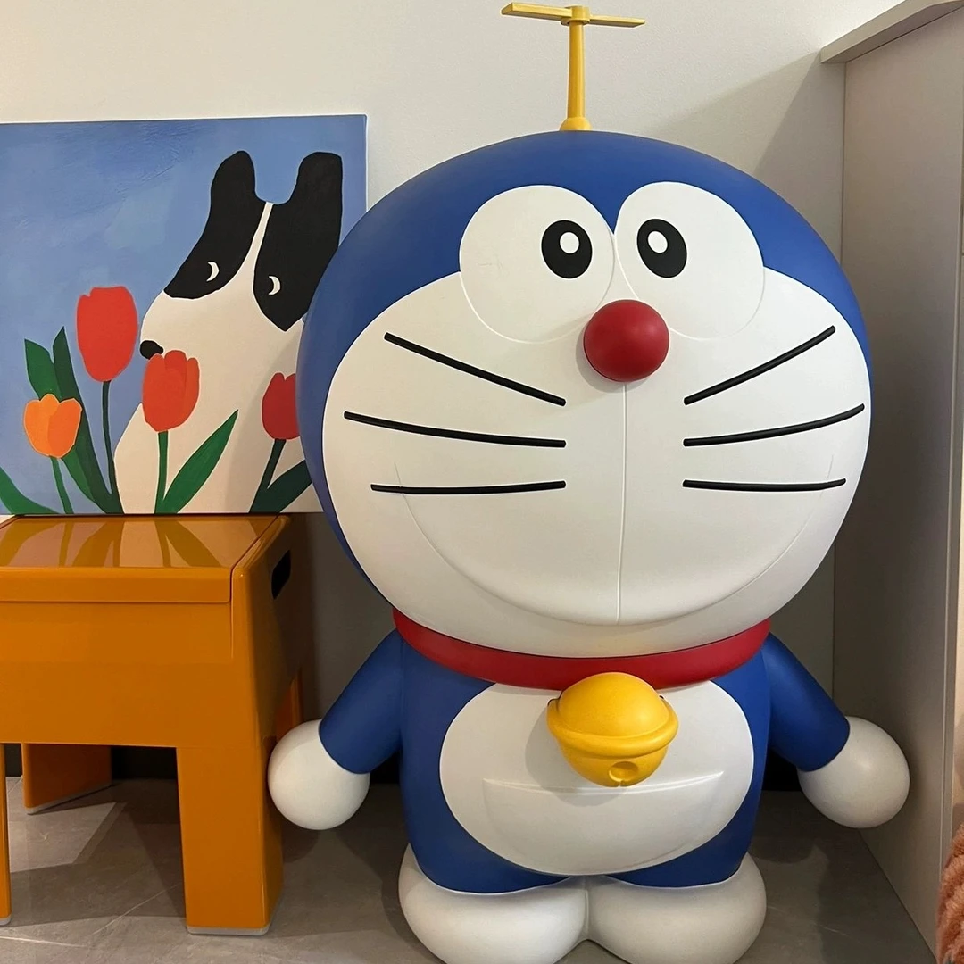 哆啦叮当机器猫超大号1:1可爱卡通潮玩公仔手办家居装饰摆件礼物