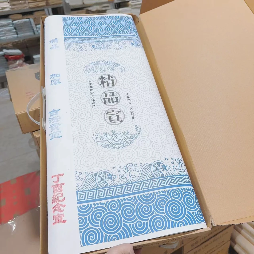 丁酉纪念宣加厚皮宣纸书法专用国画作品宣纸四尺整张生宣半生熟