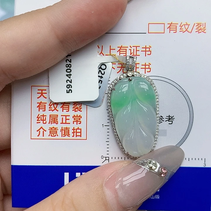 【闪购商品】翡翠颈饰18K金镶嵌翡翠102