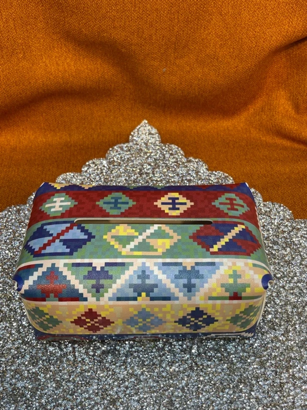 网红爱迪莱斯卧室皮革纸盒时尚精致复古