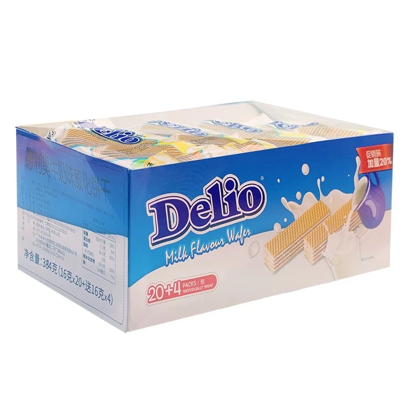 马来西亚进口德利奥威化饼干多口味网红零食