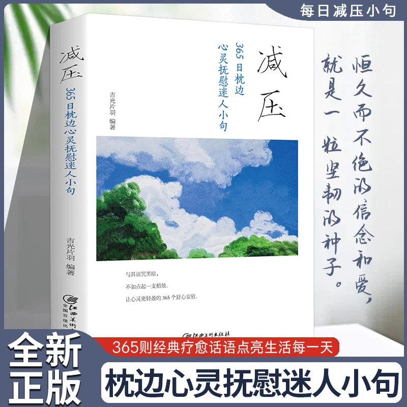 减压：365日枕边心灵抚慰迷人小句 青少年励志语录书籍 正能量书籍
