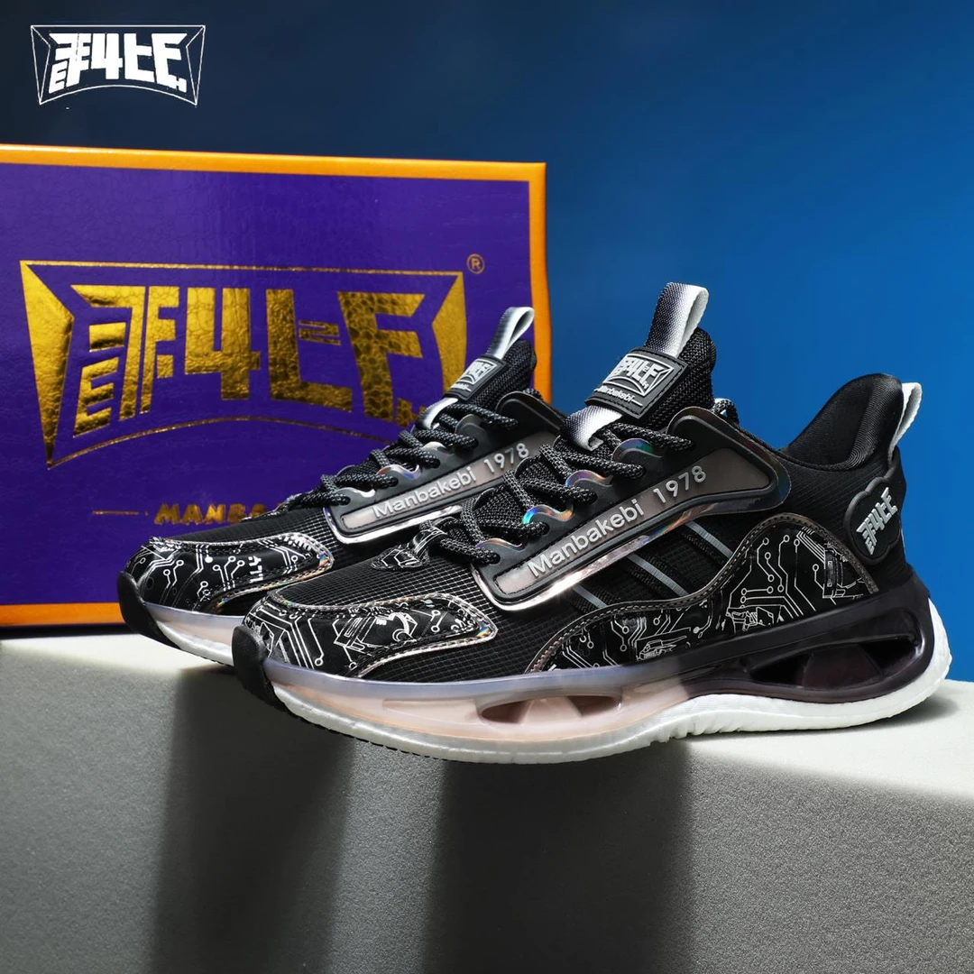 男女同款跑步鞋 秋冬款真爆高弹时尚运动鞋 黑色（888）