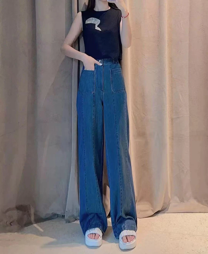 不支持退换 5100353 百搭时尚直筒牛仔裤