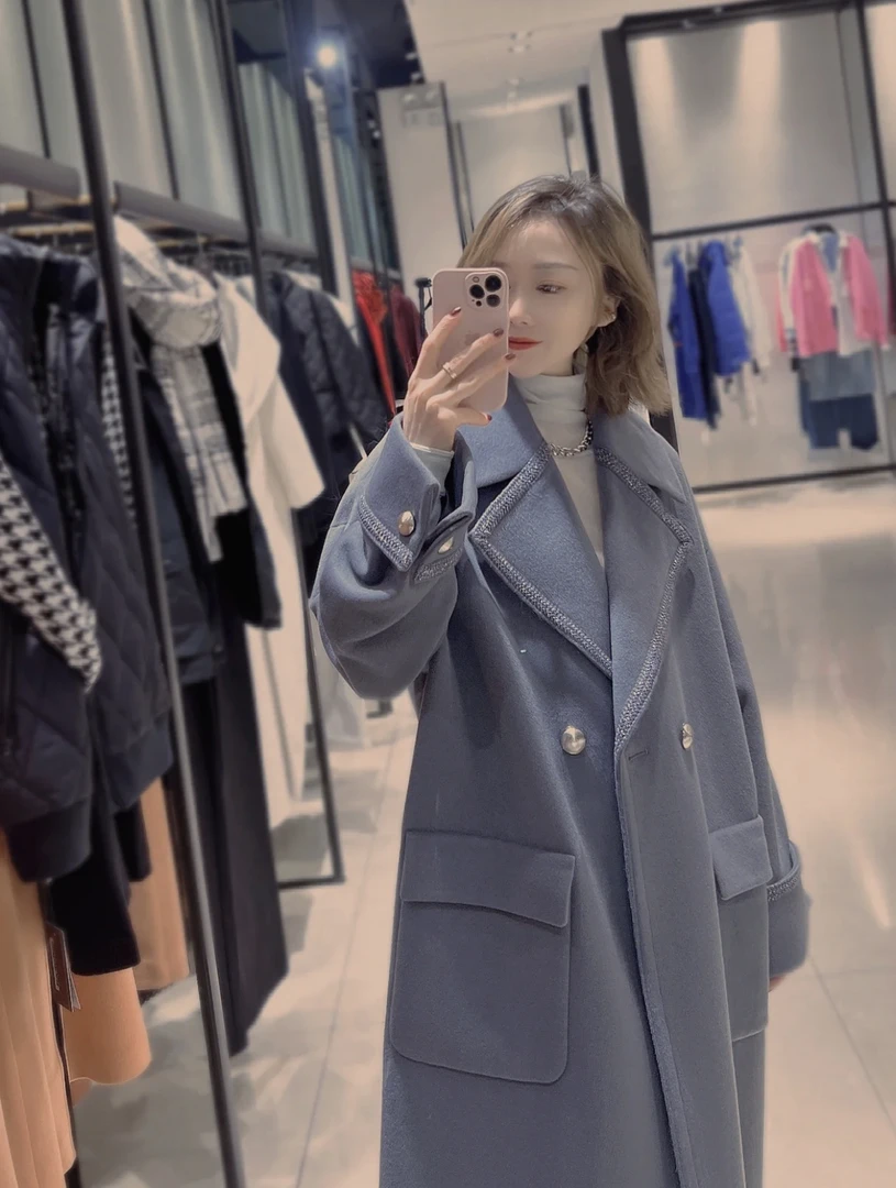 不支持退换 1400460 时尚新款百搭毛呢外套