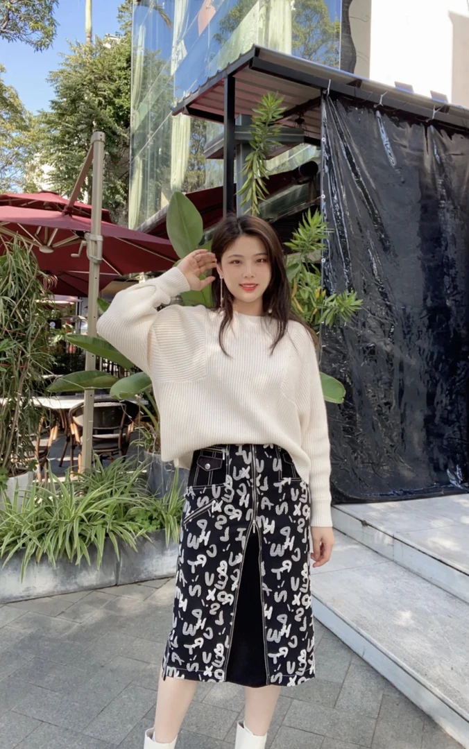 不支持退换5200332 新款百搭时尚质感半身裙