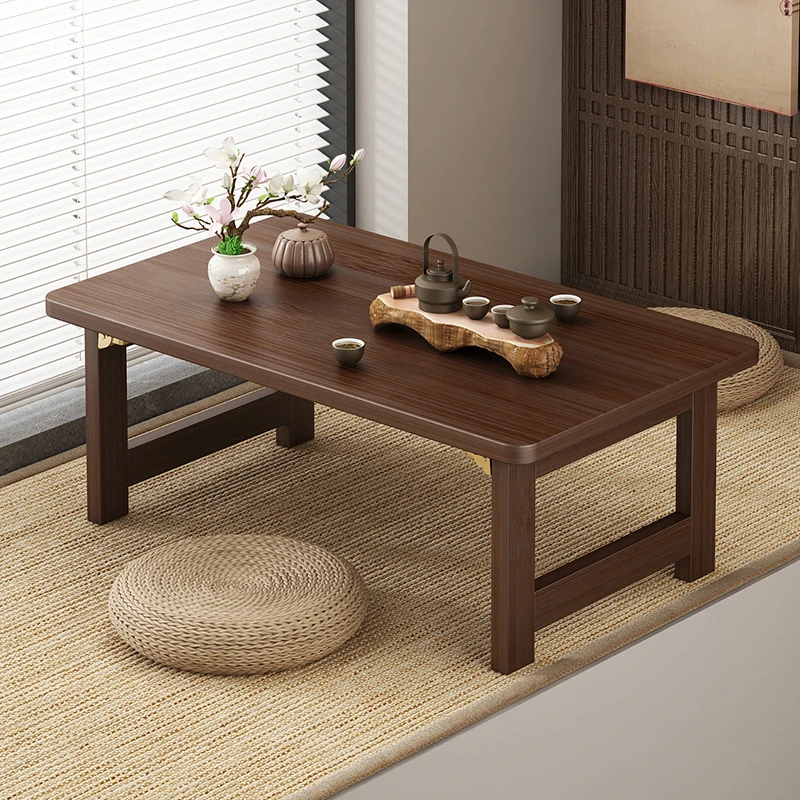 折叠炕桌飘窗小桌子飘家用榻榻米茶桌茶几床上学习矮桌长方形简易