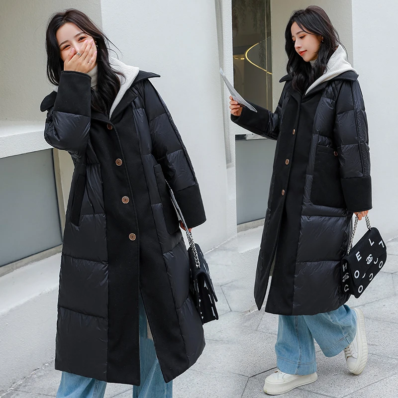 2024新款保暖羽绒服省钱风大码300斤女装加肥加大胖羽绒服女193