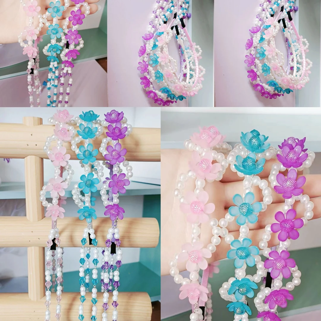 有文精选 幸福花仙子流苏发箍 手工DIY制作材料包  送包尾布