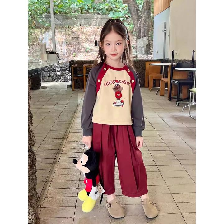 【秋上新】女童秋装套装2024新款洋气儿童秋季运动女孩休闲时髦两件