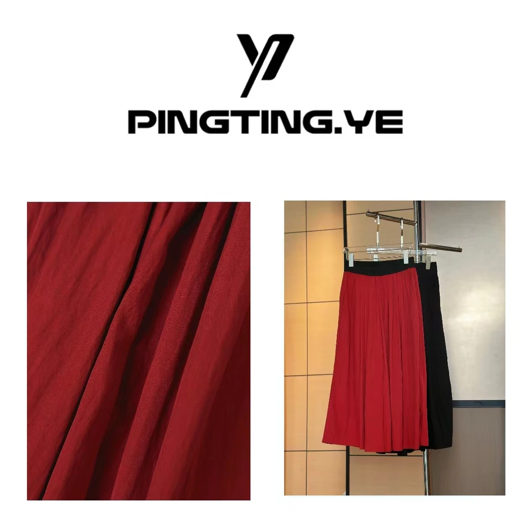 PINGTING.YE慵懒风复古简约小众别致休闲八分伞裤68068