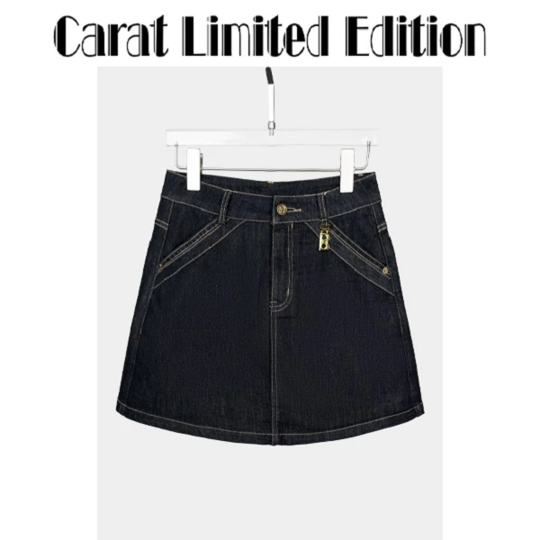 PINGTING.YE夏季气质休闲时尚高腰百搭显瘦牛仔裙裤PT6826