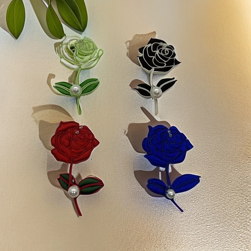 新中式玫瑰花盘扣 纯手工旗袍饰品B006