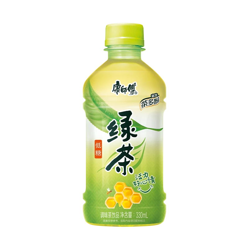 康师傅绿茶330ml*6/12迷你小瓶装蜂蜜饮料饮品冰橘绿茶饮料整箱