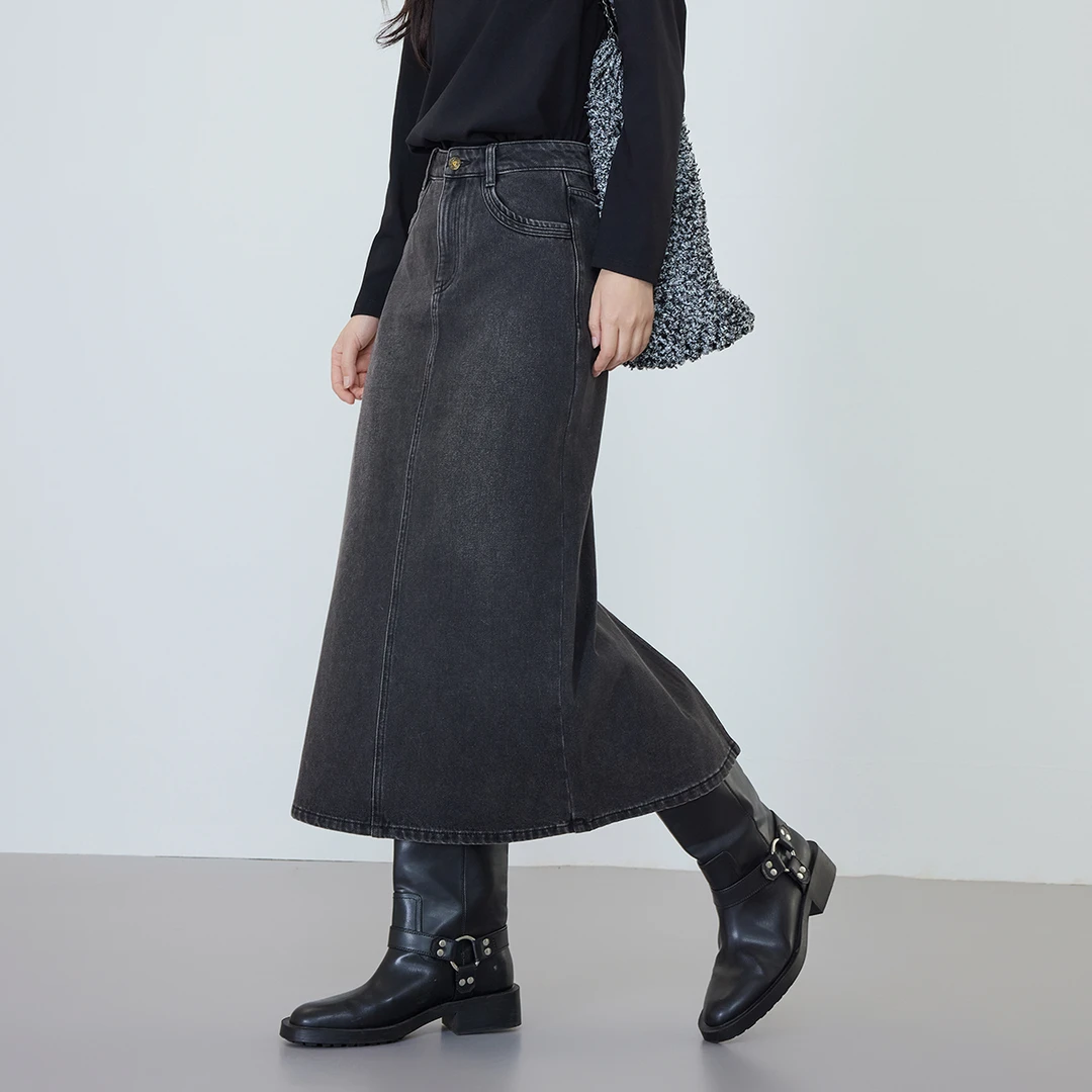 【大叔专享】佳人苑半身裙女冬季新款J34618B