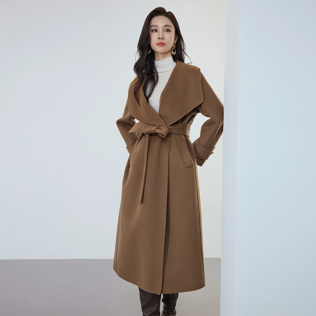 【诗语专享】佳人苑毛呢外套女冬季新款J34N430