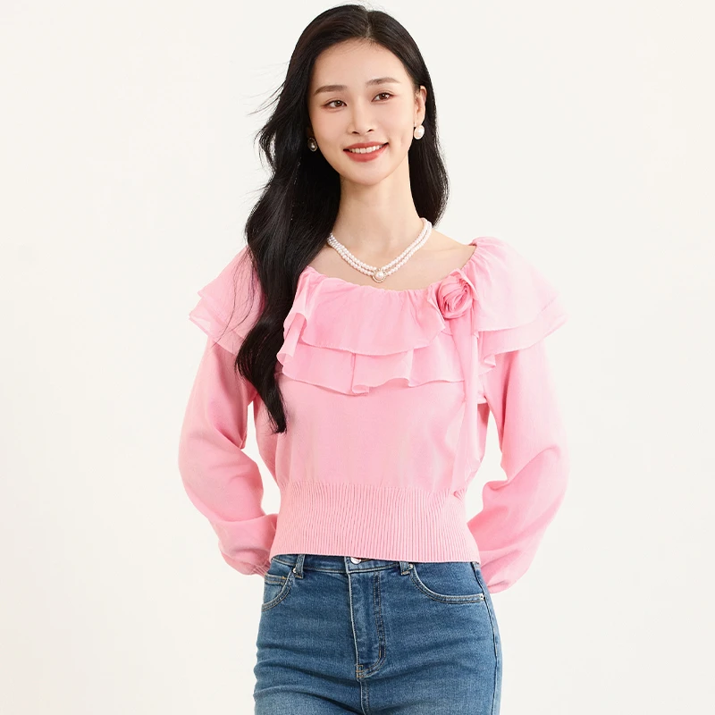 佳人苑毛衫女春季新款J415080