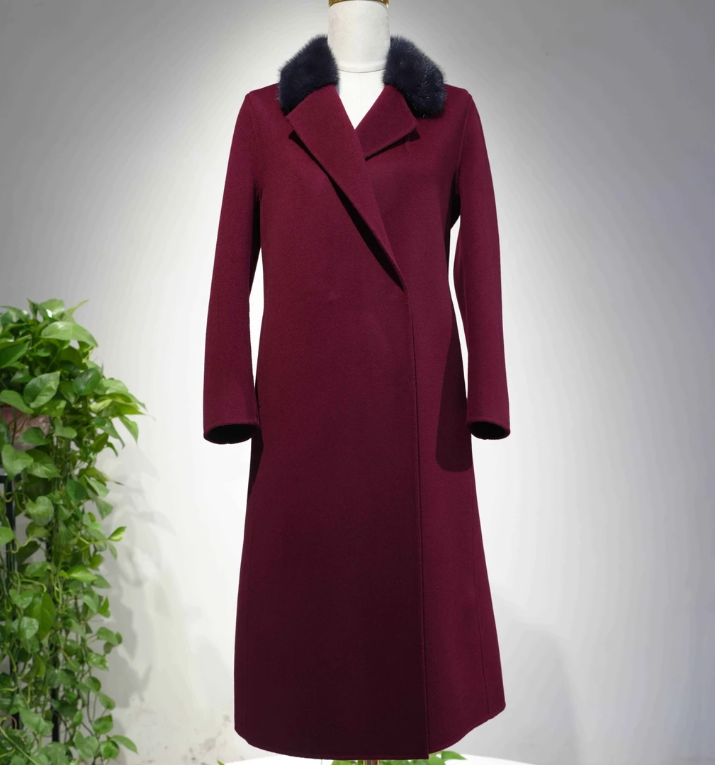 今生缘喜妈妈【风华绝代】气质羊毛中长款秋冬时尚百搭女士羊绒大衣