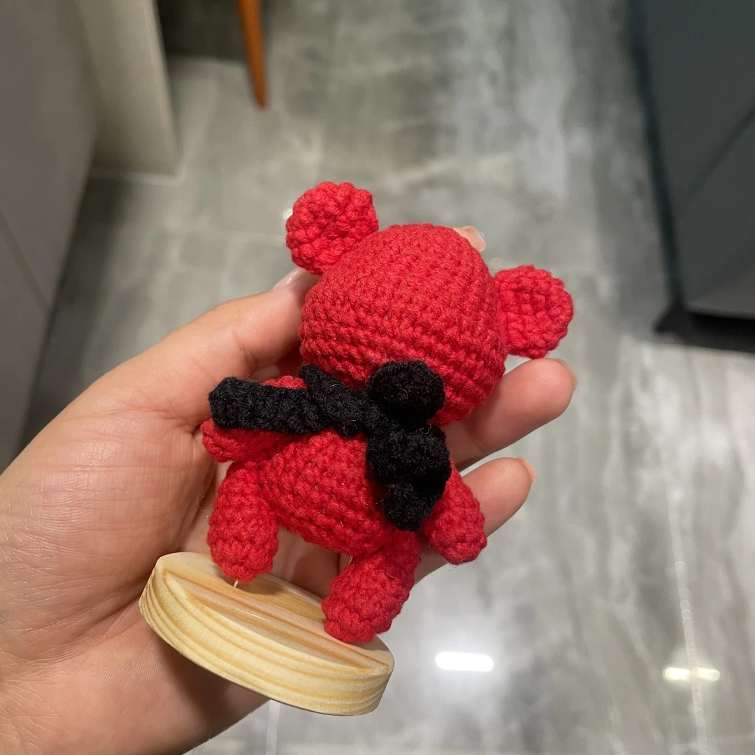 【成品】爆款可爱暴力熊经典配色包包挂件小熊车钥匙扣-无底座